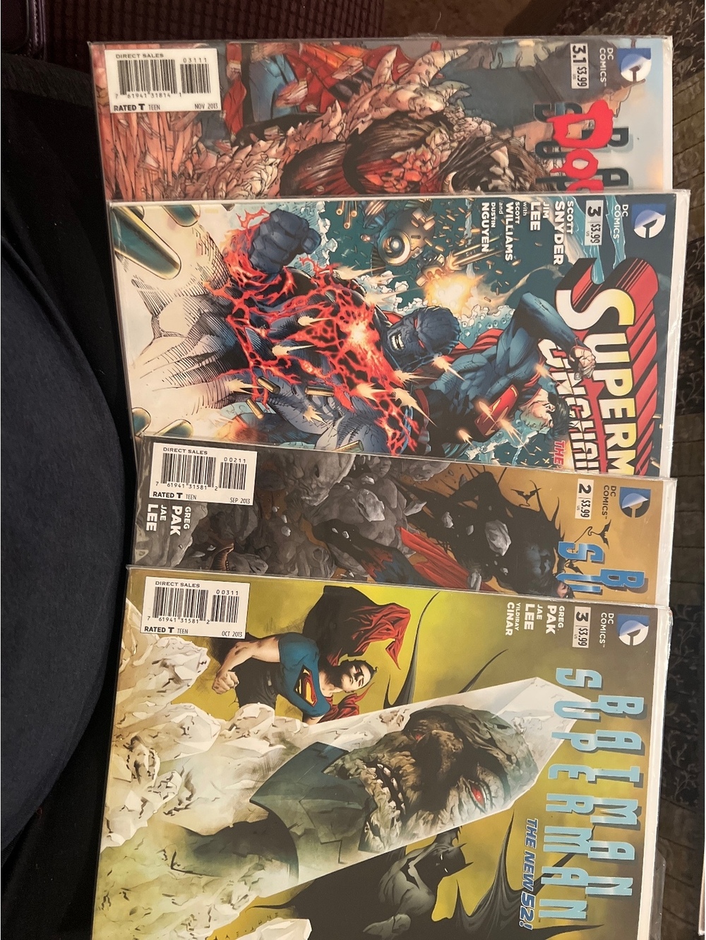 Batman Superman The New 52 Comic Book Lot - Issues 2 & 3 and Superman Unchained